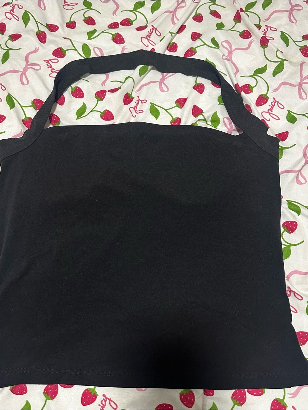Black Athletic halter top